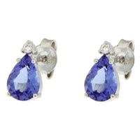 Pendientes Promesse Mujer in Oro blanco Tanzanite OG64TANZ